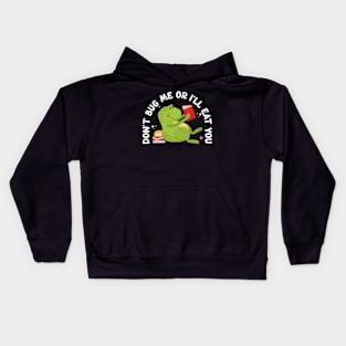 Don'T Bug Me Or I'Ll Eat You Bookish Crocodile Kids Hoodie